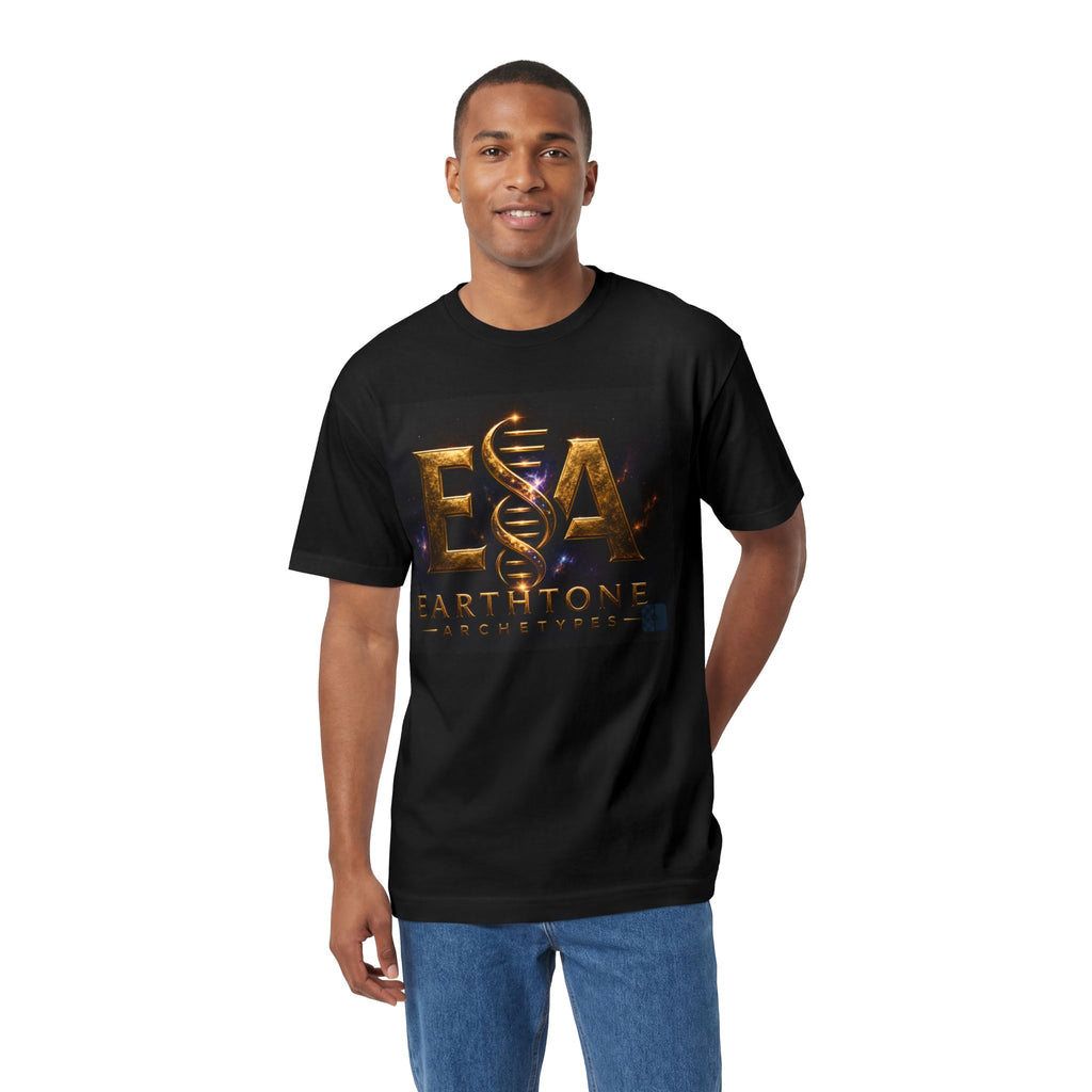 EarthTone Architects Logo Tee — Gold DNA Emblem T-Shirt