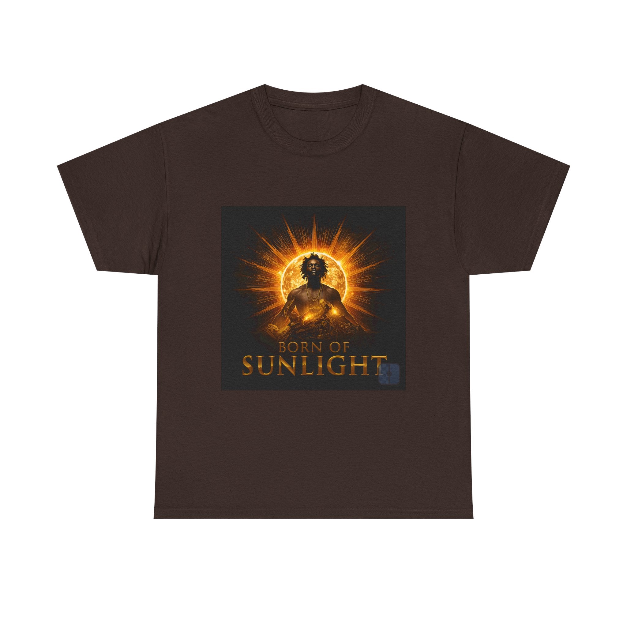 Sunlight Graphic Tee — "Born of Sunlight" Spiritual Sunburst T-Shirt