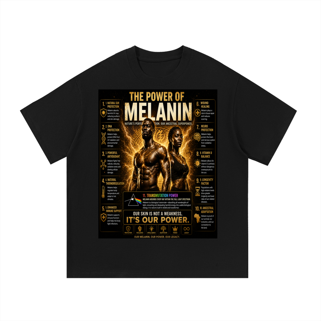 Powers of Melanin (Essential Cotton T Shirt)